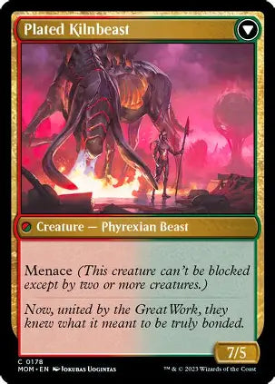 Bonded Herbeast (Front) / Plated Kilnbeast (Back)